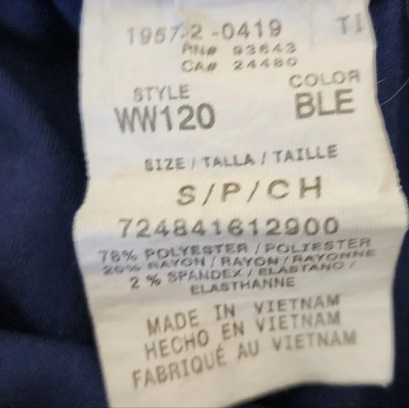 Cherokee Women's Navy Cargo Pants - Picture 3 of 5